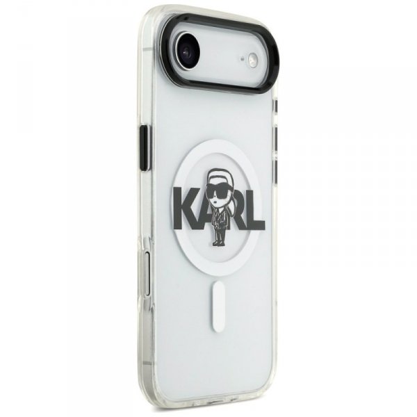 Etui Karl Lagerfeld IML Karl Sketch Logo MagSafe do iPhone Air przezroczysty