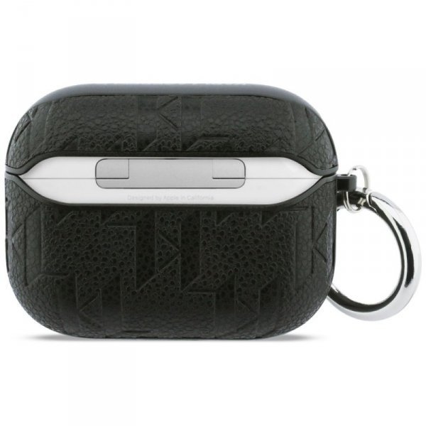 Karl Lagerfeld Monogram Karl Head – Skórzane Etui do Apple AirPods Pro – Black