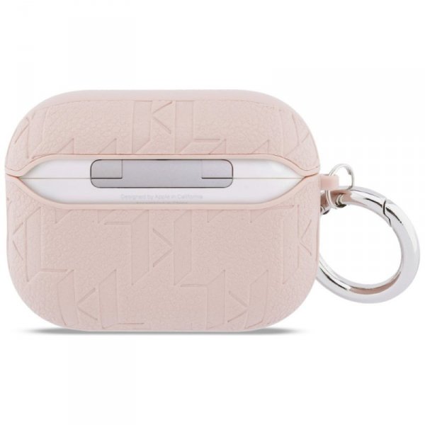 Karl Lagerfeld Monogram Karl Head – Ekskluzywne Etui do Apple AirPods Pro – Pink