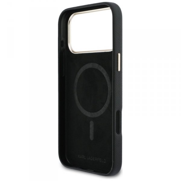 Etui Karl Lagerfeld Karl Head Logo       MagSafe do iPhone 17 Pro Max czarny