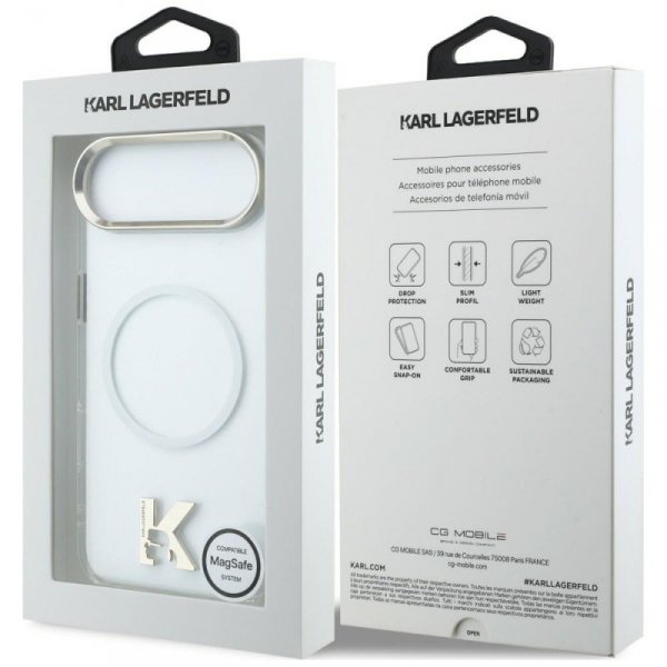 Etui Karl Lagerfeld IML K Head Logo      MagSafe do iPhone Air przezroczysty