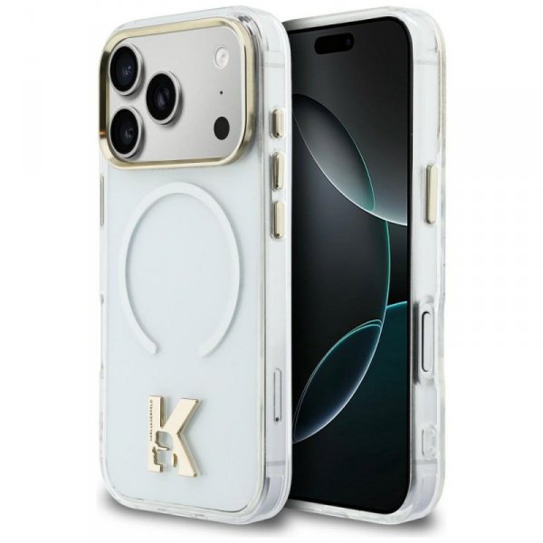 Etui Karl Lagerfeld IML K Head Logo      MagSafe do iPhone 17 Pro Max przezroczysty
