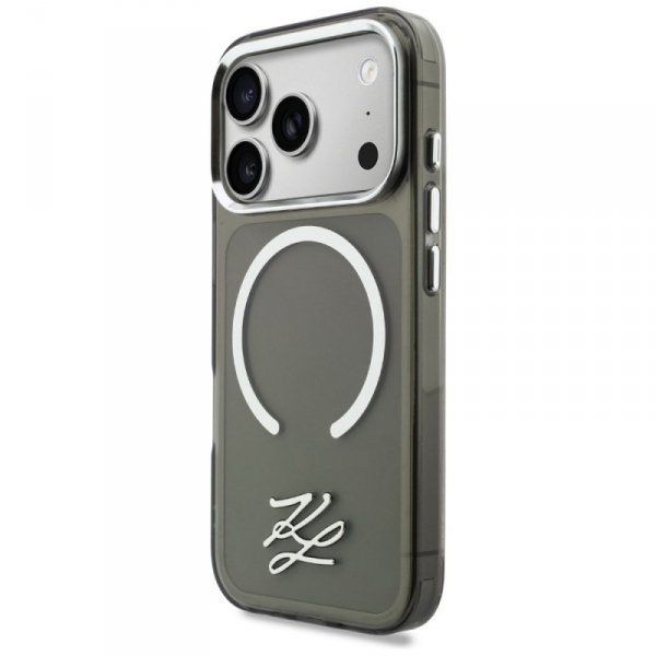 Etui Karl Lagerfeld IML KL Script Logo   MagSafe do iPhone 17 Pro Max czarny