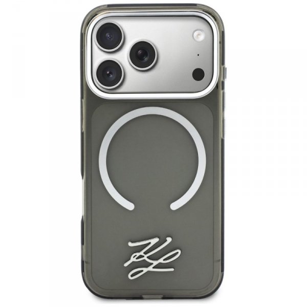 Etui Karl Lagerfeld IML KL Script Logo   MagSafe do iPhone 17 Pro Max czarny