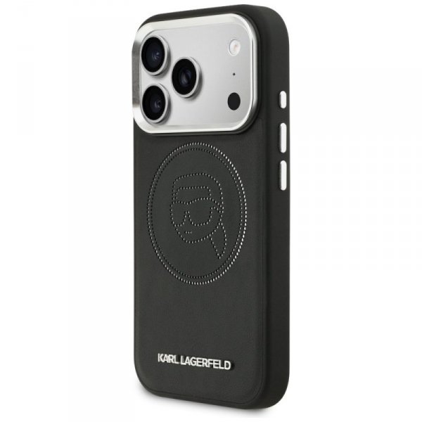 Etui Karl Lagerfeld K Head Point Logo    MagSafe do iPhone 17 Pro czarny