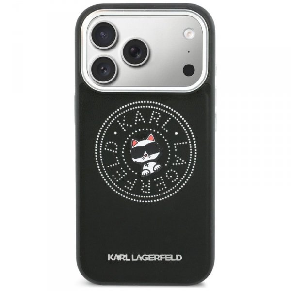 Etui Karl Lagerfeld Point & Choupette    Sketch MagSafe do iPhone 17 Pro Max czarny