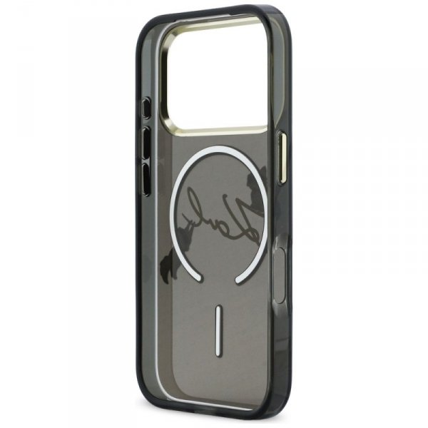 Etui Karl Lagerfeld IML Choupettes Karl  Script Logo MagSafe do iPhone 17 Pro Max czarny