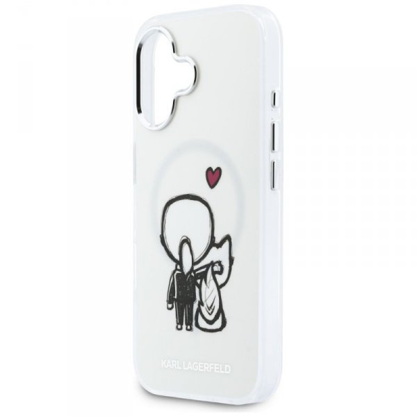 Etui Karl Lagerfeld Karl & Choupette     Back MagSafe do iPhone 17 przezroczysty