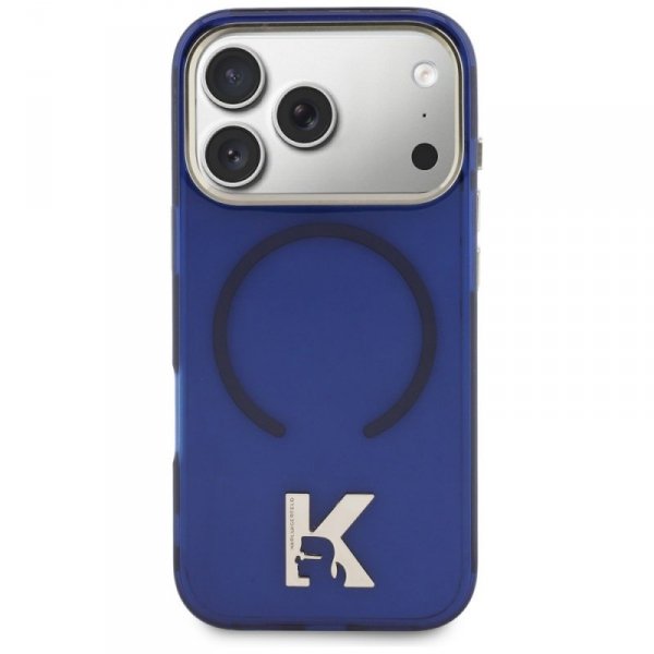 Etui Karl Lagerfeld IML K Head Logo      MagSafe do iPhone 17 Pro Max niebieski