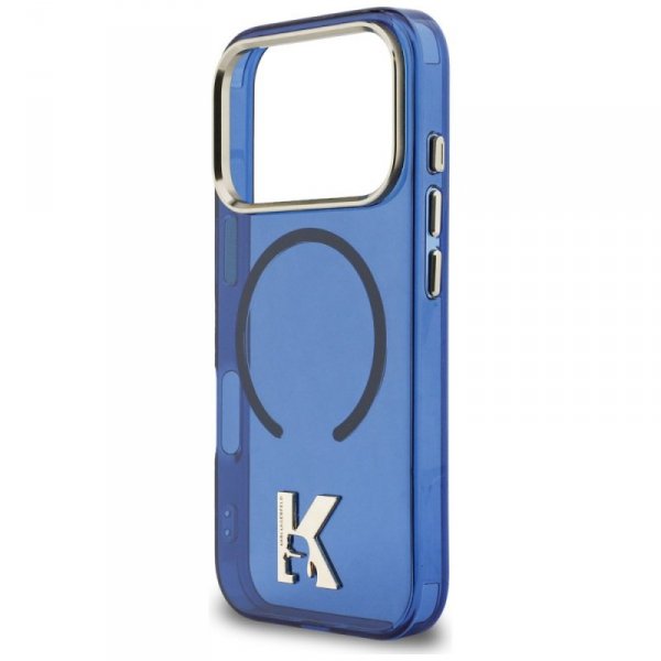 Etui Karl Lagerfeld IML K Head Logo      MagSafe do iPhone 17 Pro Max niebieski