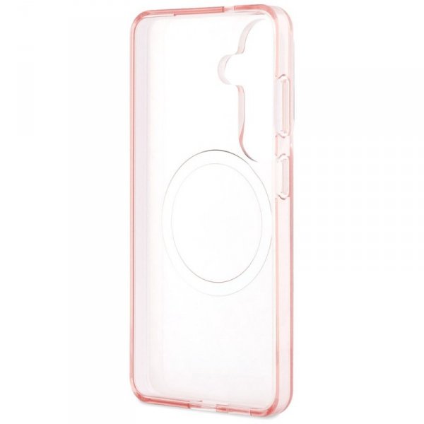 Etui Karl Lagerfeld IML Repeated         Choupette MagSafe do Samsung Galaxy S26+ różowy