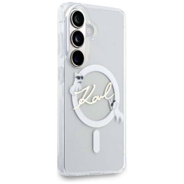 Etui Karl Lagerfeld IML KC Script        MagSafe do Samsung Galaxy S26+ przezroczysty