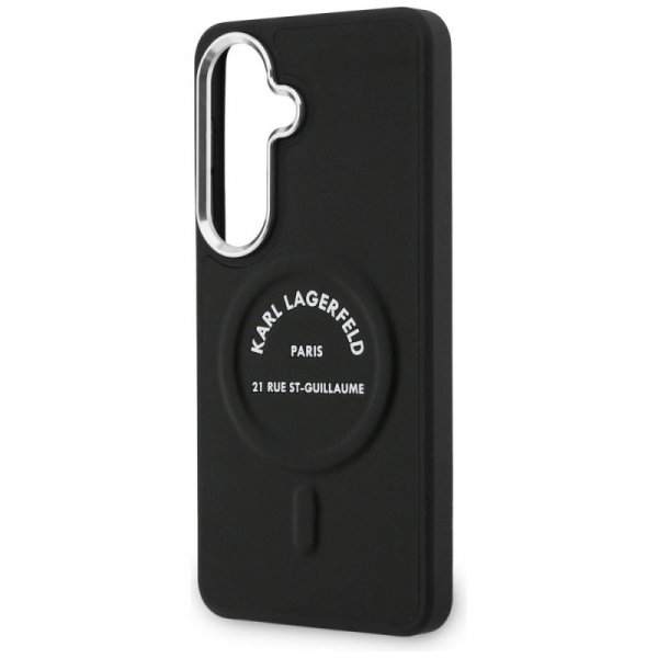 Etui Karl Lagerfeld Embossed Ring RSG    Logo MagSafe do Samsung Galaxy S26 czarny