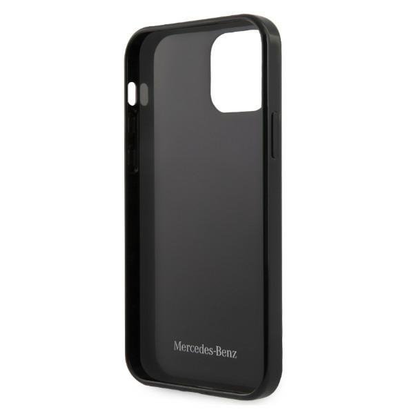Mercedes MEHCP12LESPBK iPhone 12 Pro Max 6,7&quot; czarny/black hardcase Silver Stars Pattern