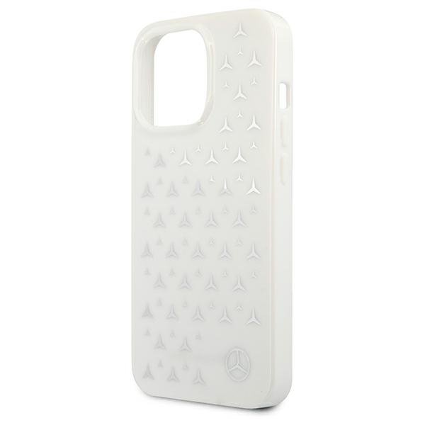 Mercedes MEHCP13LESPWH iPhone 13 Pro / 13 6,1&quot; biały/white hardcase Silver Stars Pattern