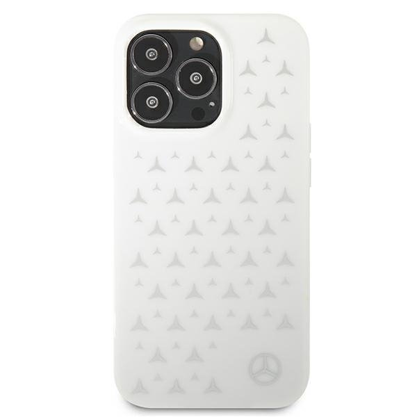 Mercedes MEHCP13XESPWH iPhone 13 ProMax 6,7&quot; biały/white hardcase Silver Stars Pattern