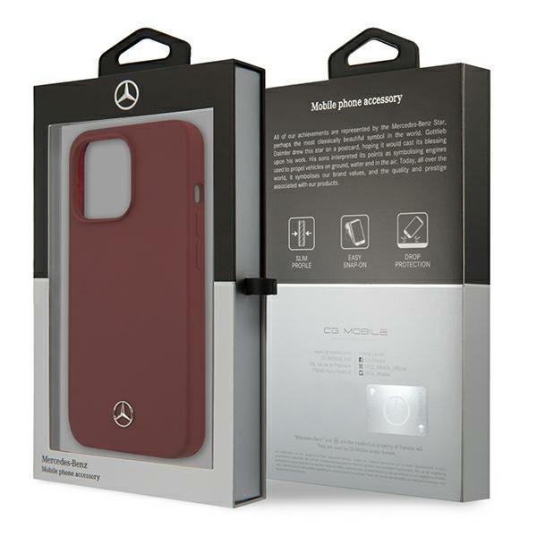Mercedes MEHCP13XSILRE iPhone 13 Pro Max 6,7&quot; czerwony/red hardcase Silicone Line