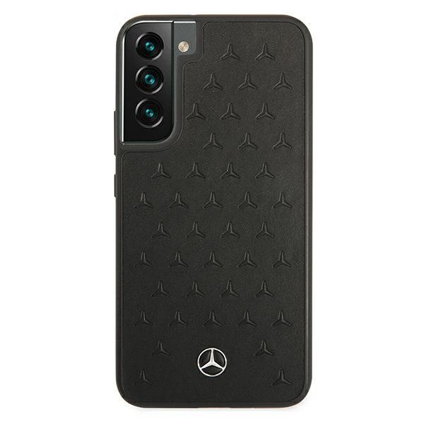 Mercedes MEHCS22MPSQBK S22+ S906czarny/black hardcase Leather Stars Pattern