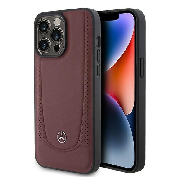 Mercedes MEHCP15XARMRE iPhone 15 Pro Max 6.7&quot; czerwony/red hardcase Leather Urban Bengale
