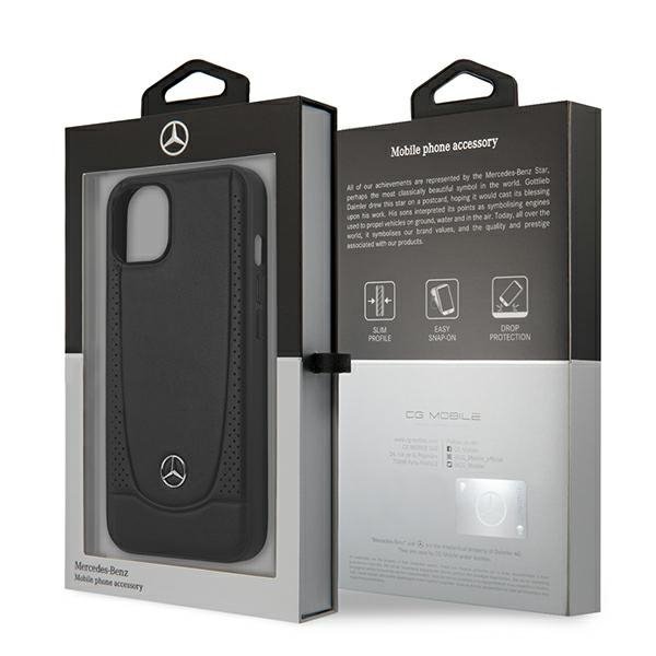 Mercedes MEHCP15SARMBK iPhone 15 6.1&quot; czarny/black hardcase Leather Urban