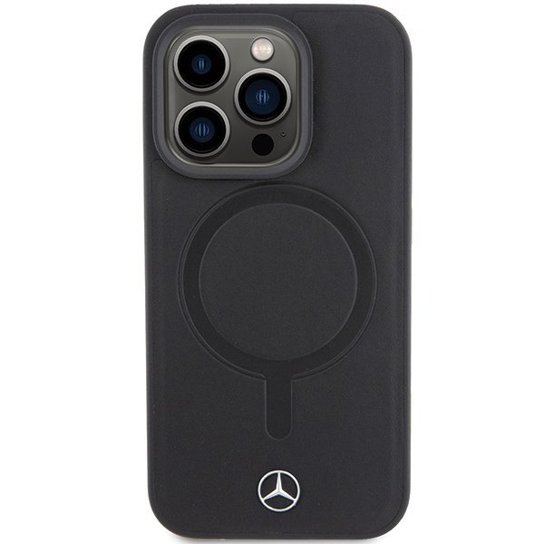 Mercedes MEHMP15X23RCMK iPhone 15 Pro Max 6.7&quot; czarny/black hardcase Smooth Leather MagSafe