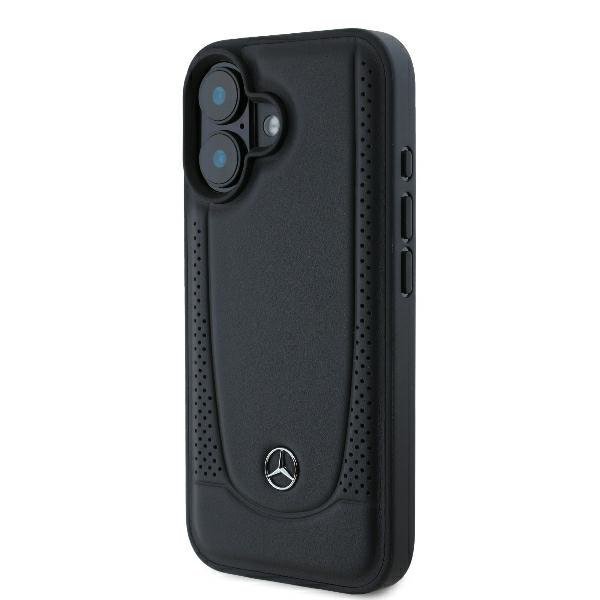 Mercedes MEHCP16MARMBK iPhone16 Plus 6.7&quot; czarny/black hardcase Leather Urban