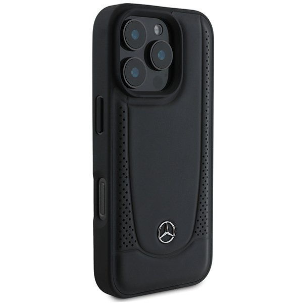 Mercedes MEHCP16LARMBK iPhone 16 Pro6.3&quot; czarny/black hardcase Leather Urban