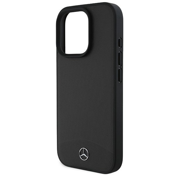 Mercedes MEHMP16X23RBARK iPhone 16 Pro Max 6.9&quot; czarny/black hardcase Textured And Plain Leather MagSafe