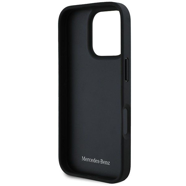 Mercedes MEHCP16L23RWRSK iPhone 16 Pro6.3&quot; czarny/black hardcase MB Waves Leather