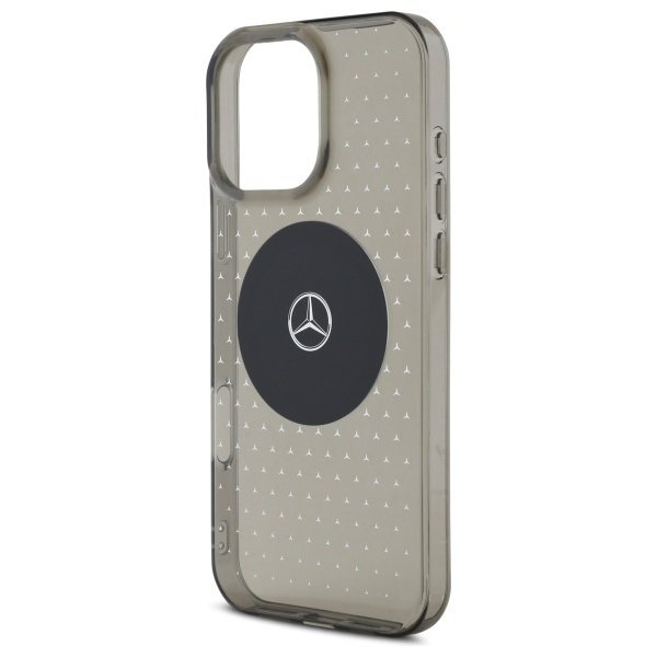 Mercedes MEHMP16L23HCPK iPhone 16 Pro    6.3&quot; czarny/black hardcase MB Case Star Pattern MagSafe