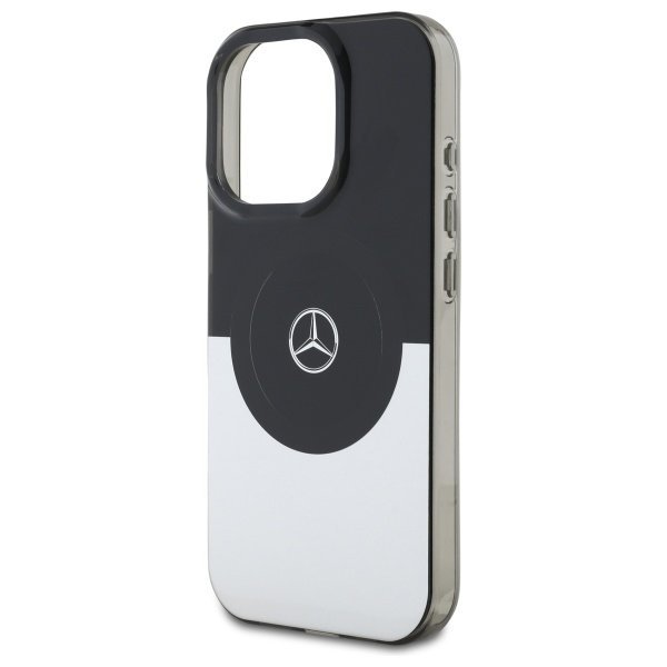 Mercedes MEHMP16L23HBIGK iPhone 16 Pro   6.3&quot; czarny srebrny/black silver hardcase Double Layer BiColor MagSafe