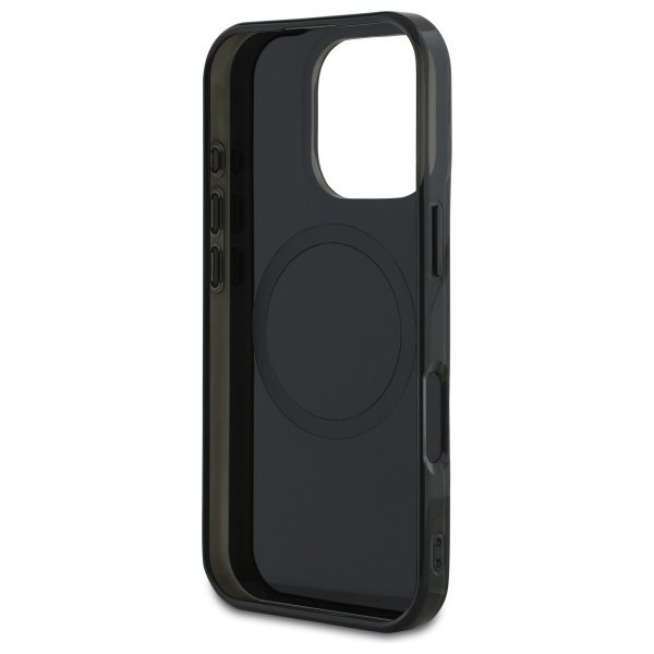 Mercedes MEHMP16X23HRSK iPhone 16 Pro    Max 6.9&quot; czarny/black hardcase MB Double Layer Crossed Lines MagSafe