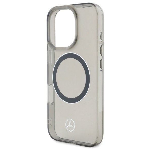 Mercedes MEHMP16X23HUOSK iPhone 16 Pro   Max 6.9&quot; czarny/black hardcase Silver Ring MagSafe