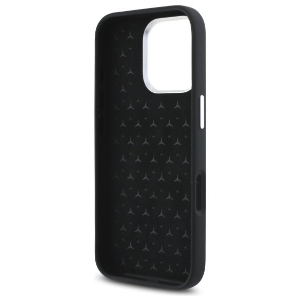Mercedes MEHMP16L23SUTTK iPhone 16 Pro   6.3&quot; czarny/black hardcase Silicone Tonal Logo MagSafe
