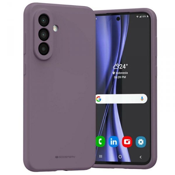 Etui Mercury Silicone do Samsung Galaxy  A36 fioletowy