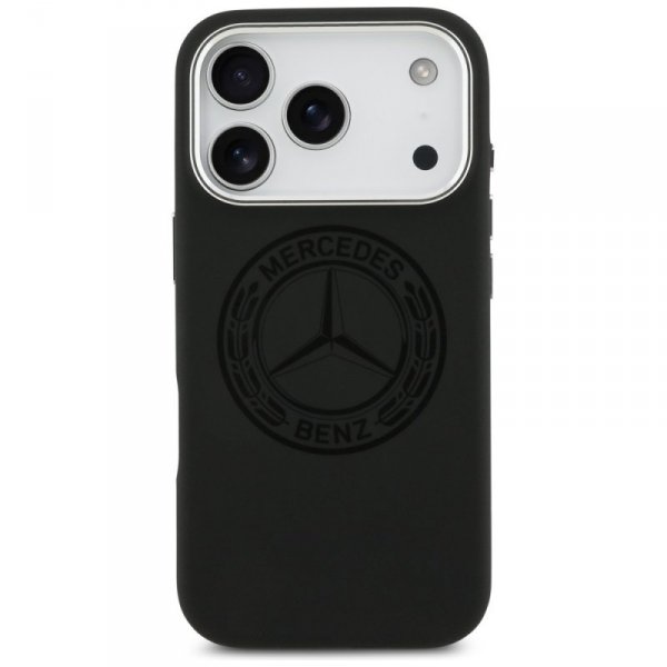 Etui Mercedes Silicone Vintage Logo      MagSafe do iPhone 17 Pro czarny