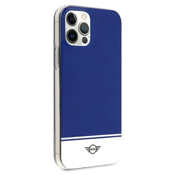 Mini MIHCP12MPCUBINA iPhone 12/12 Pro6,1&quot; granatowy/navy hard case Stripe Collection