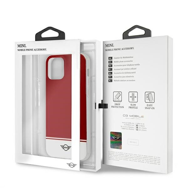 Mini MIHCP12LPCUBIRE iPhone 12 Pro Max 6,7&quot; czerwony/red hard case Stripe Collection