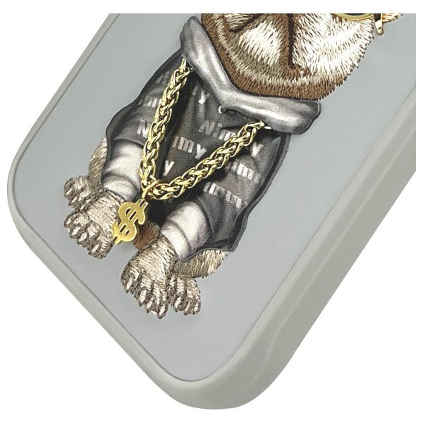 Nimmy etui iPhone 15 Pro Max 6.7&quot;        szary/gray Glasses Cool Dog