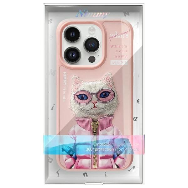 Nimmy etui iPhone 15 Pro Max 6.7&quot;        różowy/pink Cool&Cute 2.0 Cat