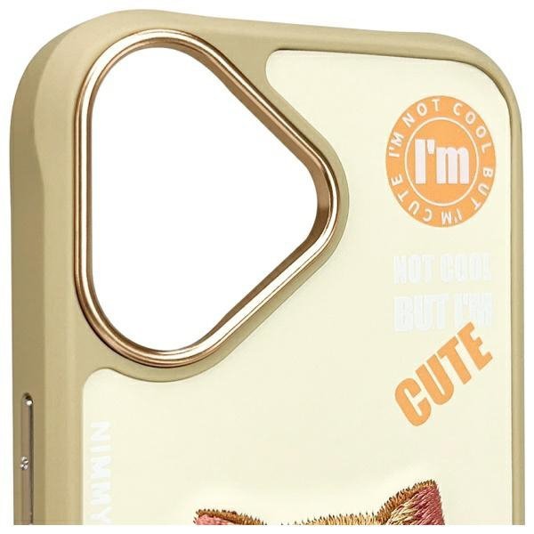 Nimmy etui iPhone 16 6.1&quot; khaki          Cool&Cute 2.0 Cat