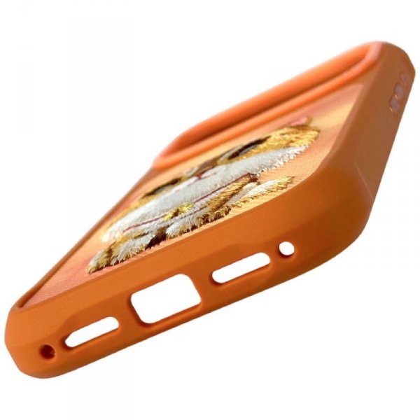 Etui Nimmy Big Eyed Pet 2.0 Cat do       iPhone 17 Pro pomarańczowy