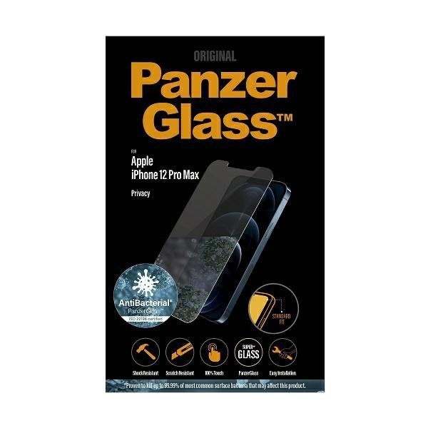 PanzerGlass Standard Super+ iPhone 12Pro Max Privacy Antibacterial