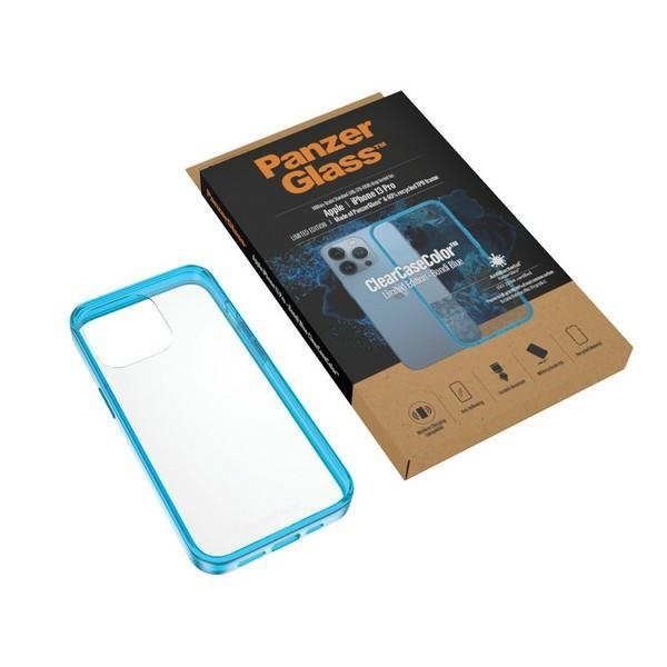 PanzerGlass ClearCase iPhone 13 Pro 6.1&quot; Antibacterial Military grade Bondi Blue 0336