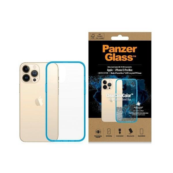 PanzerGlass ClearCase iPhone 13 Pro Max6.7&quot; Antibacterial Military grade Bondi Blue 0341