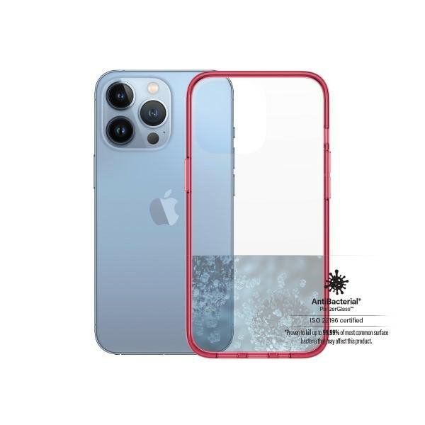 PanzerGlass ClearCase iPhone 13 Pro 6,1&quot;Antibacterial Military grade Strawberry 0340