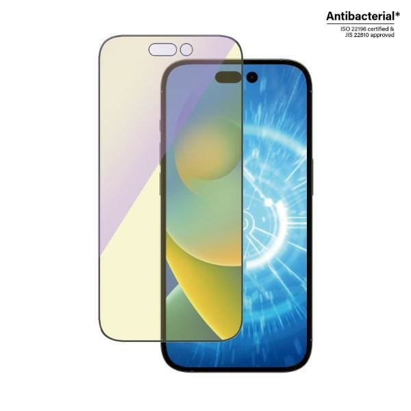PanzerGlass Ultra-Wide Fit iPhone 14 Pro6,1&quot; Screen Protection Antibacterial Easy Aligner Included Anti-blue light 2792