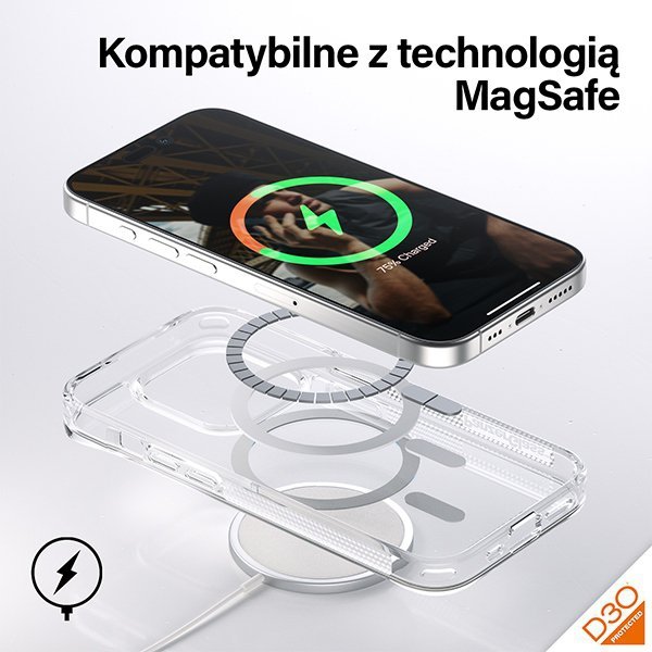 PanzerGlass HardCase iPhone 15 Pro 6.1"D3O MagSafe 3xMilitary grade transparent 1181