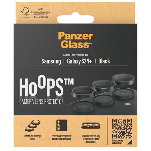 PanzerGlass Hoops Camera Sam S24+czarny/black 1208 camera lens protector hoop optic rings
