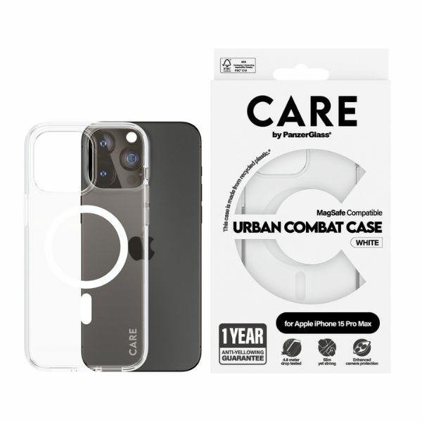 Etui CARE by PanzerGlass Flagship Urban  Combat Case iPhone 15 Pro Max 6,7&quot; MagSafe biały/white 1420